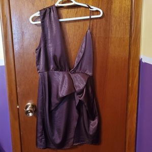 Miss guided burgundy dress